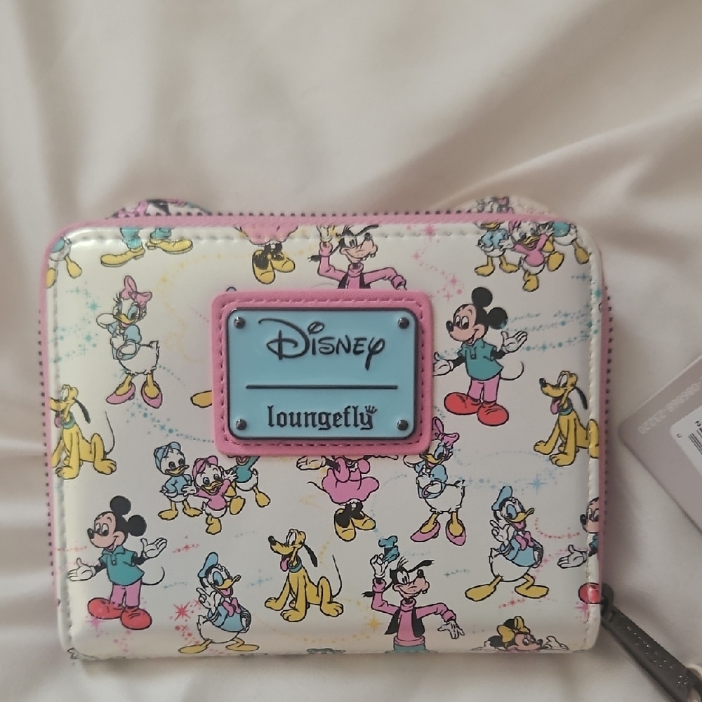 Loungefly Disney Character Wallet - White and Pink